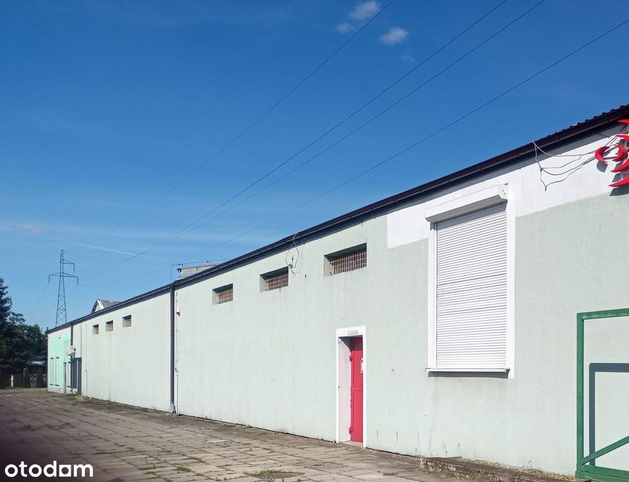 Hala/magazyn 345 m² + biura, parking – Ostrów Wlkp.