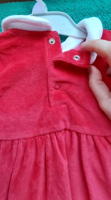 Nowa sukienka świąteczna F&F, sukienka na święta, 3-6 m-cy, 62-68 cm