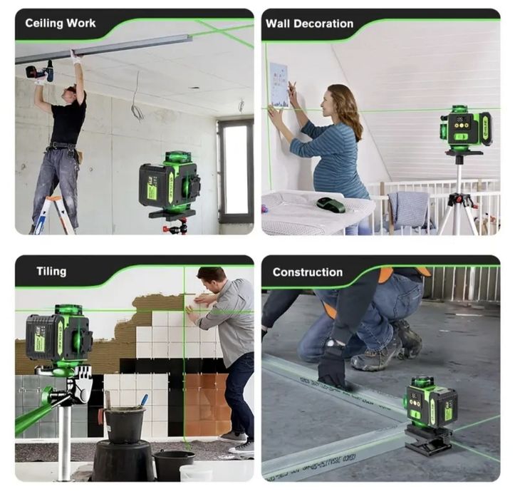 Nível a Laser com Linha Verde