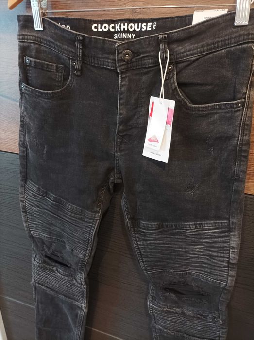 Джинсы Байкерский стиль Cafe Racer. Рваные. Размер W31/L32 Рост 170см