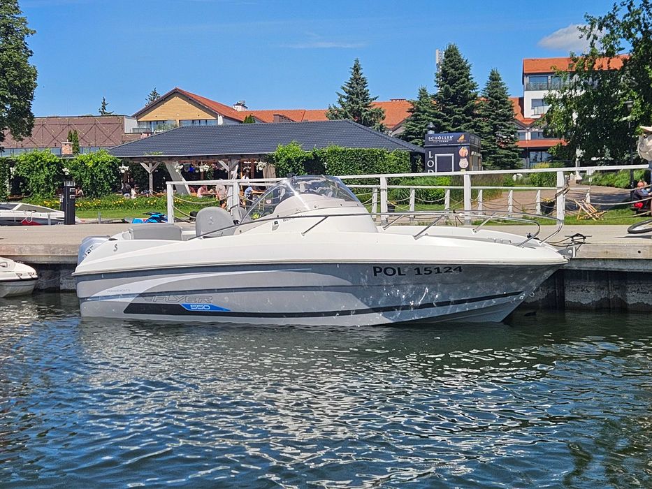 Benetou 550 flyer sundeck 2016r honda 100 km 2021r cena z przyczepą