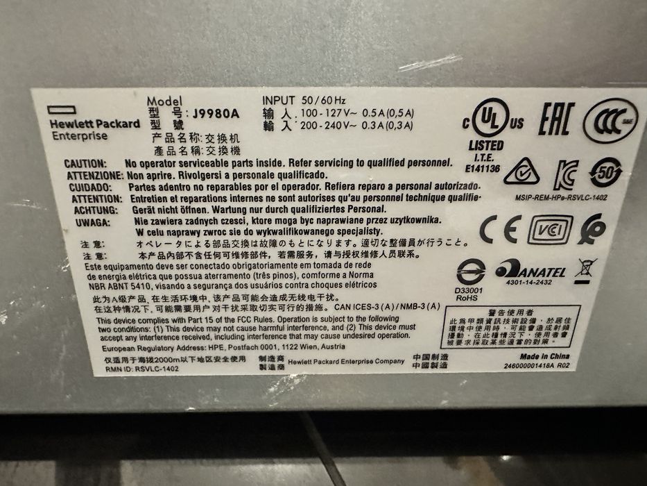 Комутатор HPE OfficeConnect 1820 Series Switch J9980A