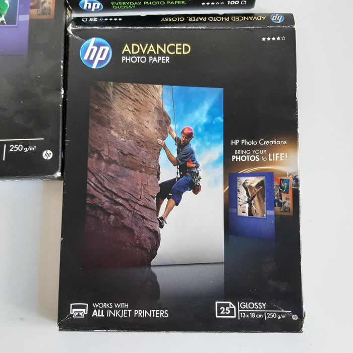 HP Advanced Photo Paper Pack – 250 g/m², Everyday Photo Paper – 200 g/m²64309722664578123