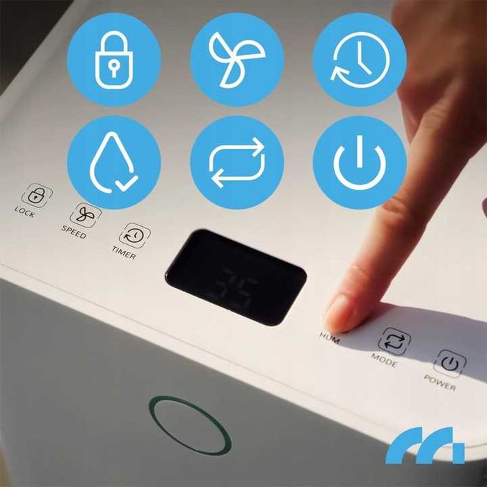 Nowy Osuszacz Powietrza Wilgoci Cichy Pochłaniacz WiFi Timer 12L/24H