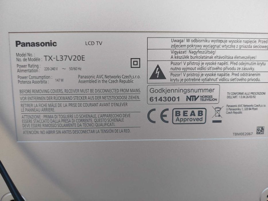 Telewizor Panasonic TX-L37V20E