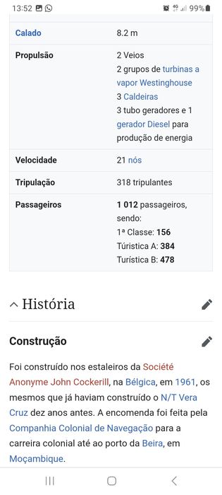 Paquete Infante Dom Henrique (Ementa)