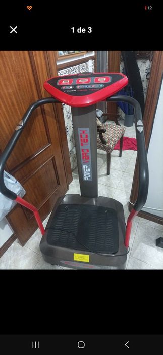 Máquina de Vibração Fitness / Plataforma Vibratória com PegasPreço: 60€
