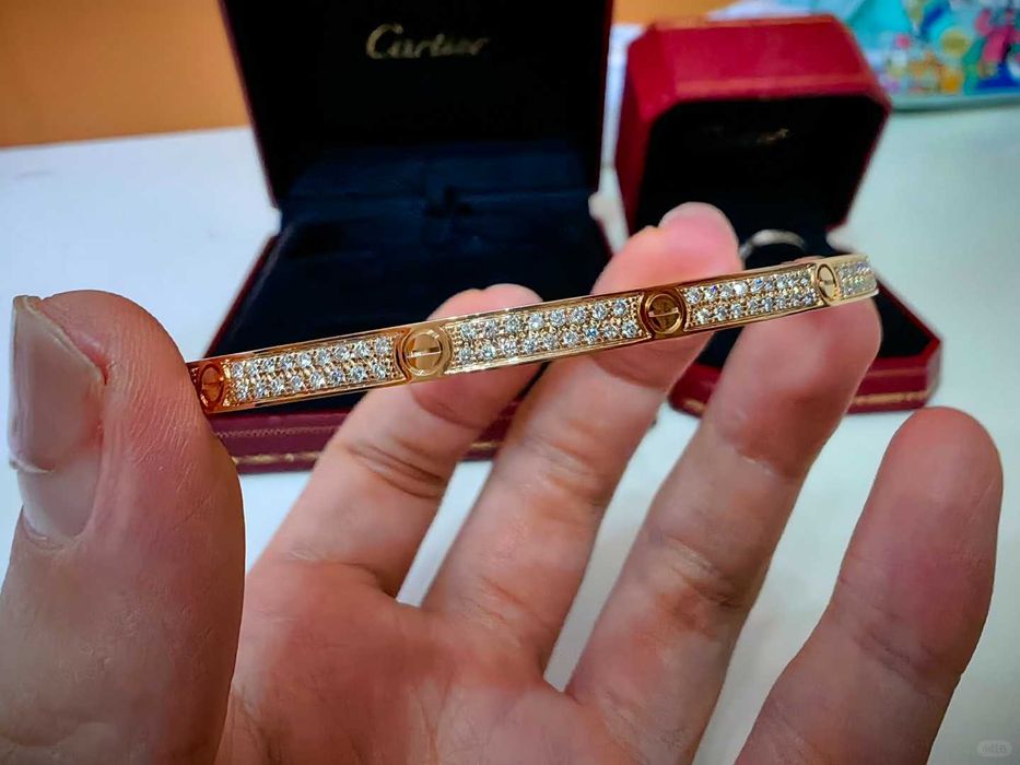 CARTIER LOVE Bransoletka złota z gipsówki