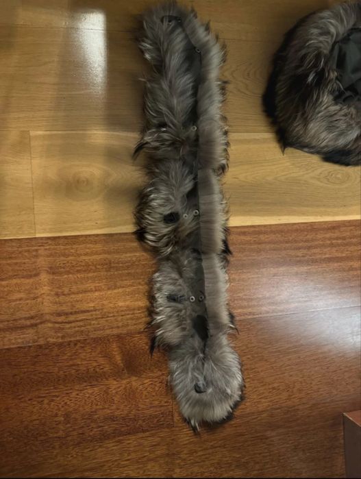 Parka obszyta jenotem