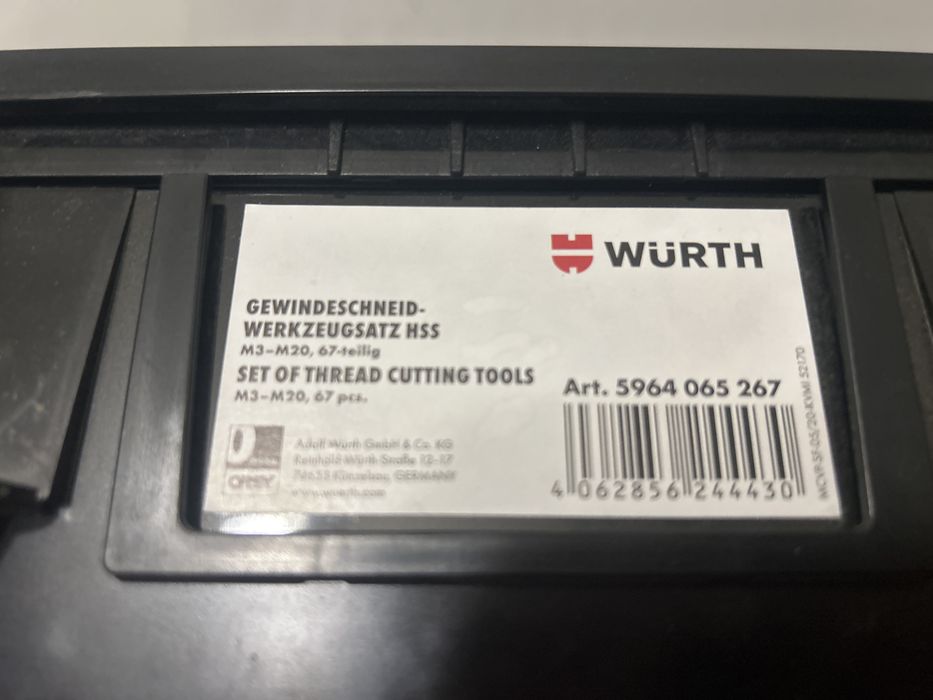 WURTH zestaw narzedzi do gwintowania