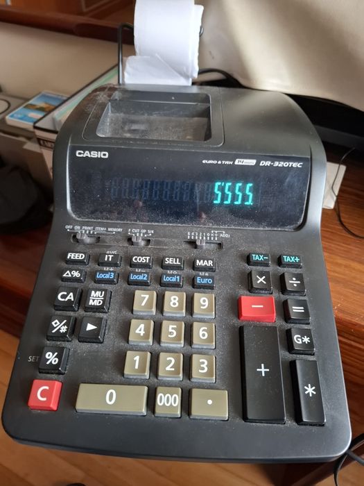 Calculadora impressoraa Casio DR 320 TEC
