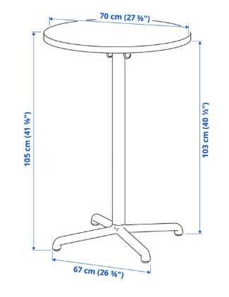 Mesa alta preta IKEA