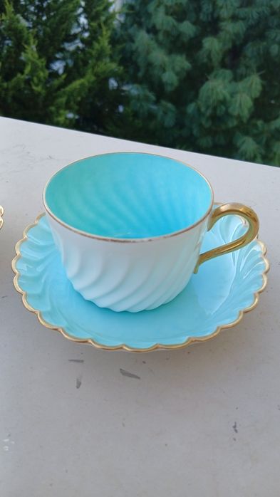 Par de Chávenas de Chá Haviland Limoges – Vintage (Casa Aliança)