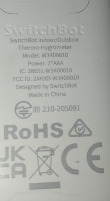 inteligentny czujnik temperatury i wilgotności SwitchBot