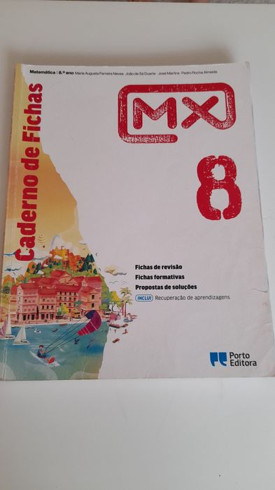 2 manuais e caderno de atividades 8 ano matemática