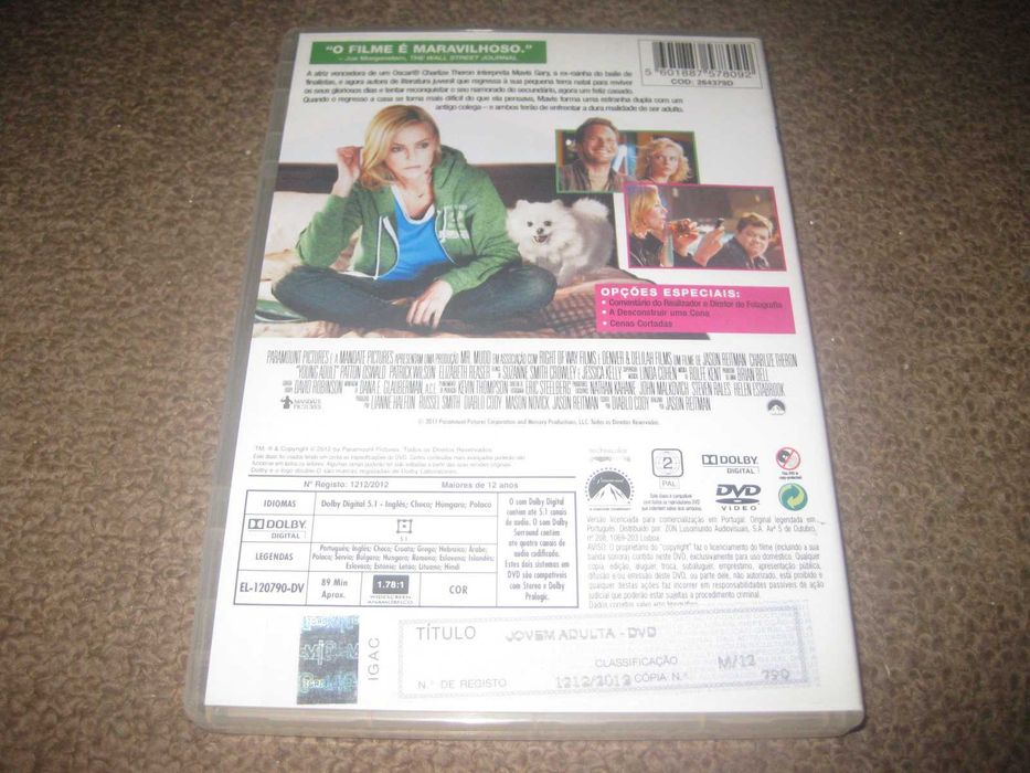 DVD "Jovem Adulta" com Charlize Theron