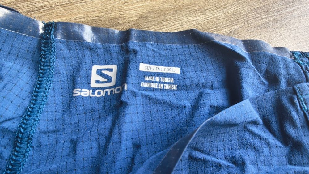 Spodenki lekkie marki Salomon S Lab Short 6 M, granat, NOWE, rozm. XL