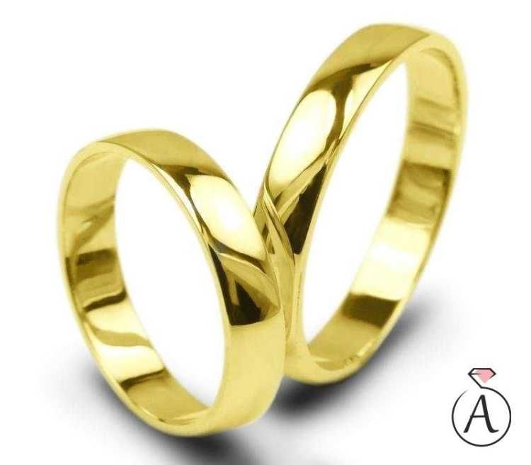 Obrączki 3mm półokrągłe 585 p Grawer GRATIS