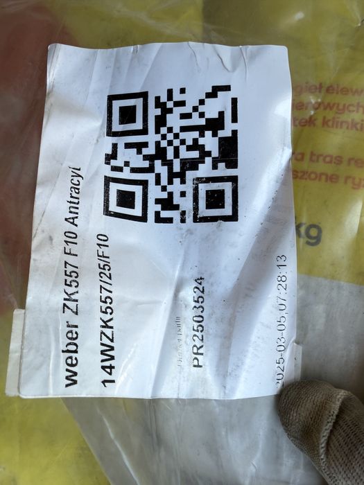 Zaprawa do fugowania klikieru Weber ZK557 antracyt