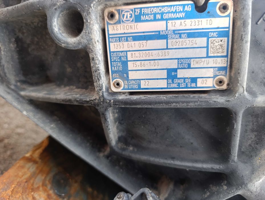 КПП MAN євро 6 ,ZF