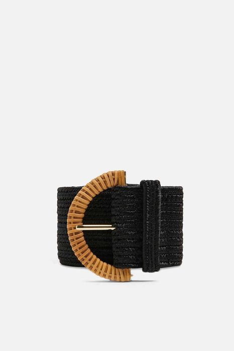 Cinto elástico preto da Zara