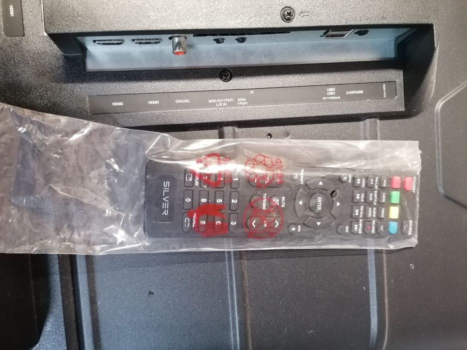 TV silver 32" para peças