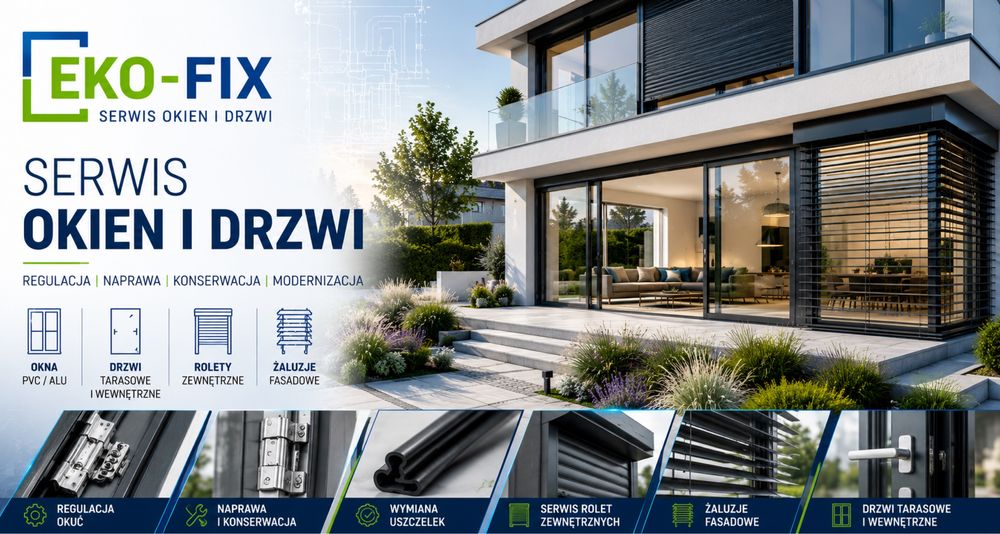 Serwis Naprawa Okien Drzwi Rolet Zewnętrznych