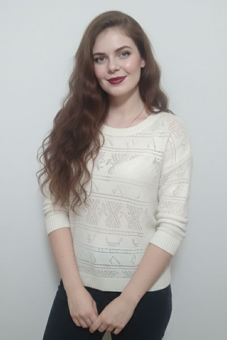 100% натуральне волосся 75см. Перука з любим проділом (сіточка). Парик