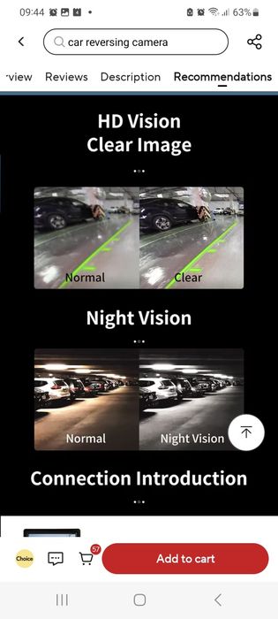 Camara Traseira Led