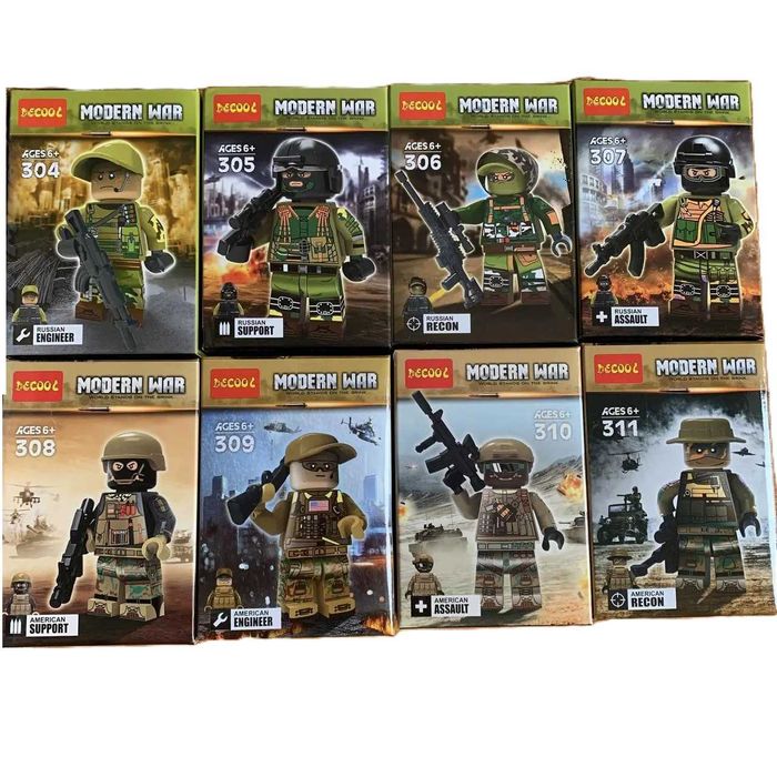 Фигурки человечки спецназ полиция военные машинки для лего