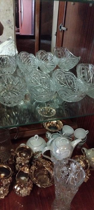Ваза кришталь хрусталь рюмки стакани  радянських часів