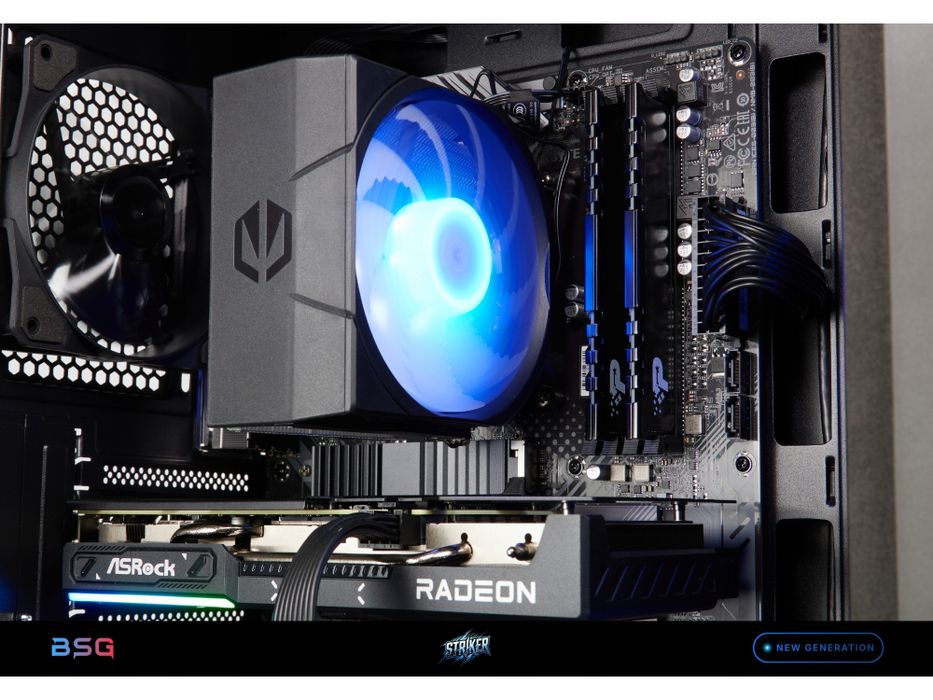 komputer gamingowy bsg amd ryzen 5 16gb ddr4 512ssd rx 9060 xt win11