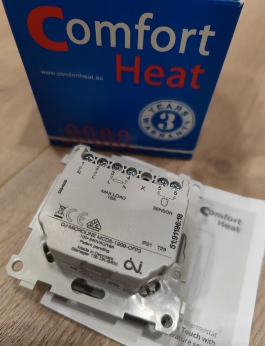 Терморегулятор программируемый теплый пол Comfort Heat Touch Дания