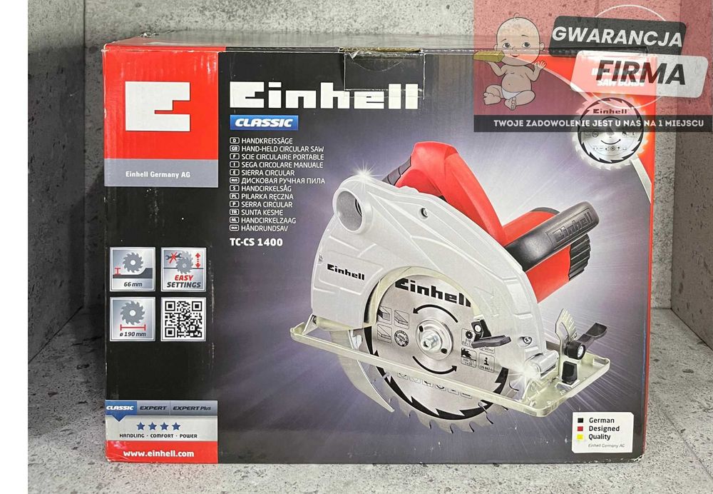 Einhell TC-CS 1400  Pilarka tarczowa 1400W | 190 mm | Stan jak nowa