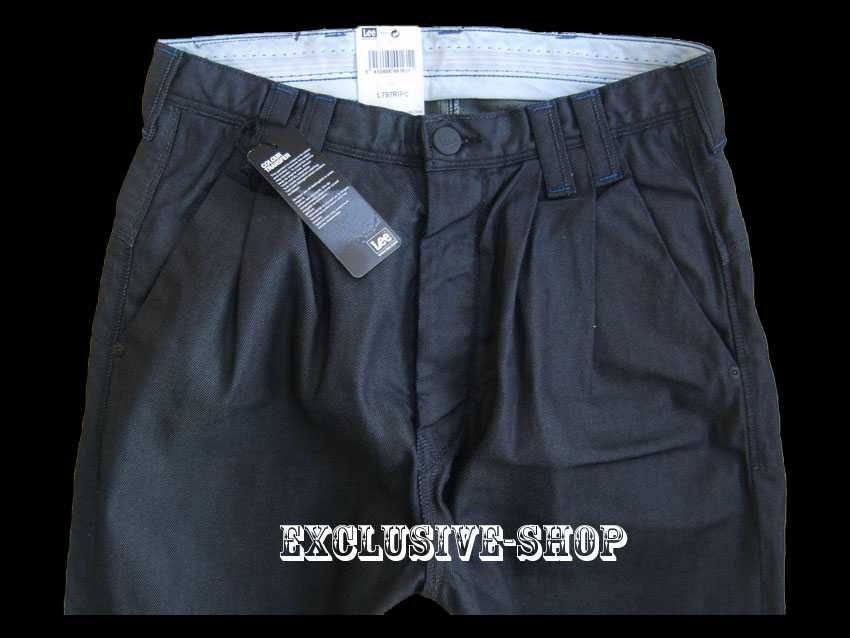 Spodnie męskie alladynki Lee Johnny P czarne W34 L32 pas 94 cm