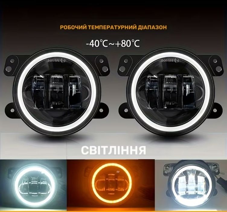 Противотуманки LED туманки ПТФ