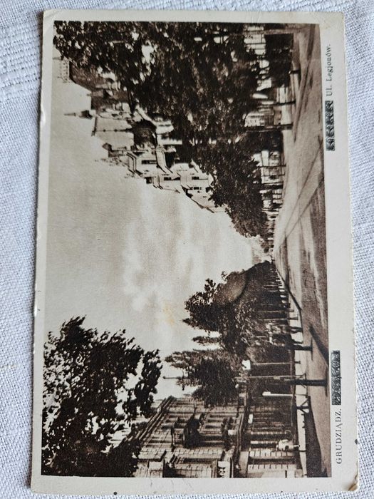 Stara pocztówka z 1938 r. Grudziądz