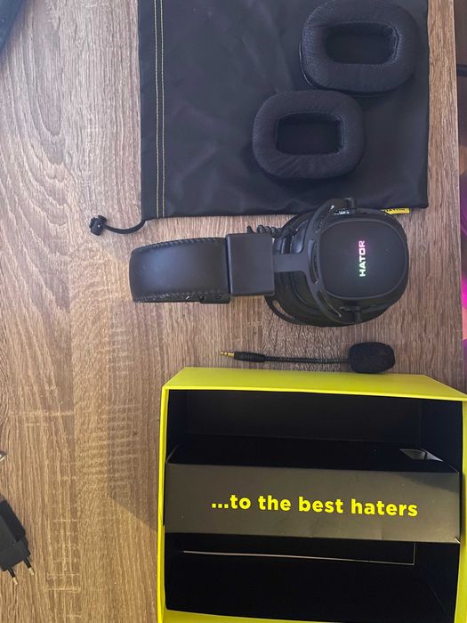 Ігрові навушники HATOR Hypergang 2 WIRELESS TRI-MODE +RGB HTA 950