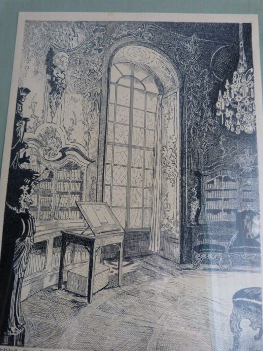 Rycina , biblioteka w Sanssouci