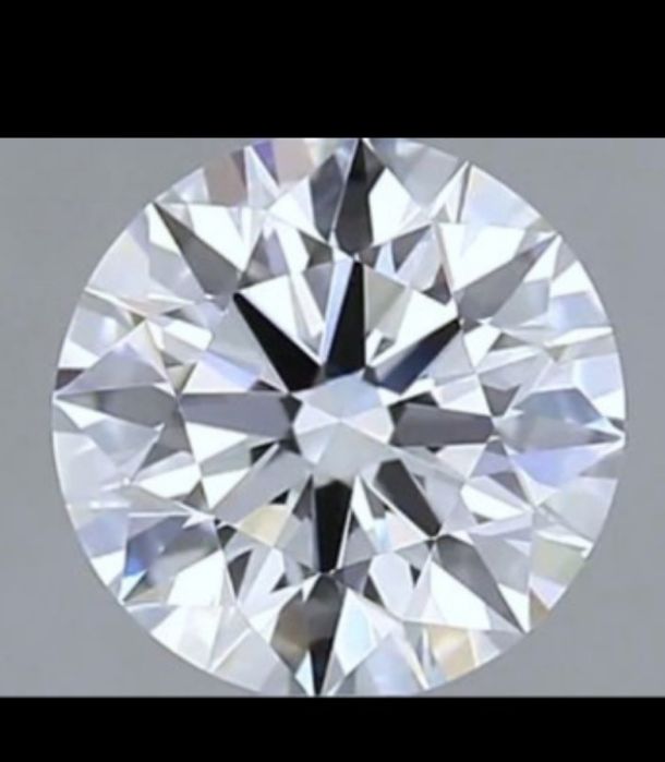 Przepiękny Diament Naturalny w Szlifie Brylantowym Najwyższej klasy czystości IF 0,5 ct. G  2xEx