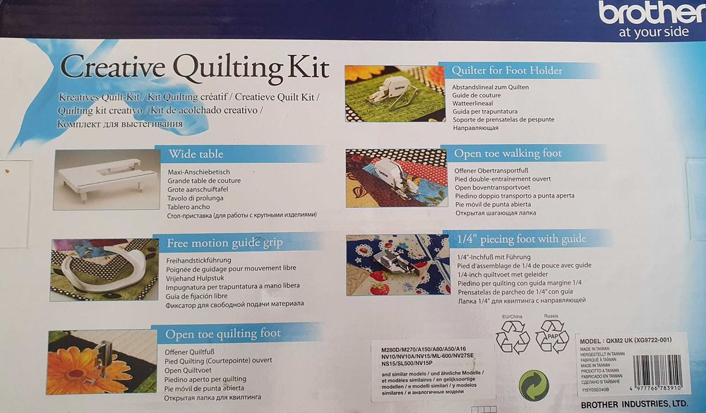 Zestaw do szycia patchworku Creative Quilting Kit QKM2UK Brother