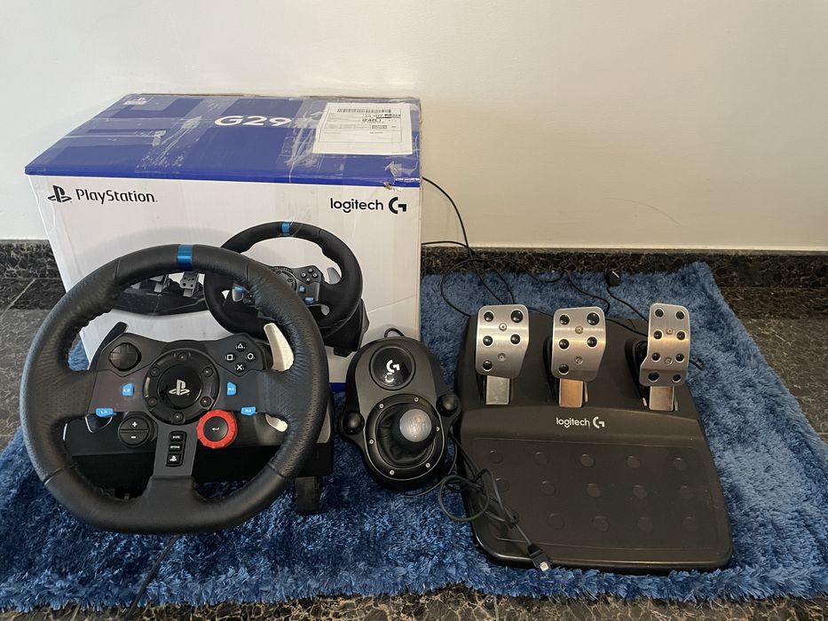 Título: Logitech G29 + Mudanças (C/ Caixa) - PS5/PS4/PC