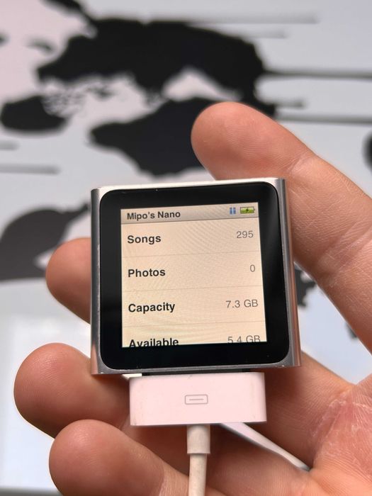 Apple iPod Nano 6 gen A1366 Silver |Classic mini walkman touch 60gb 30 gb mac iphone|
