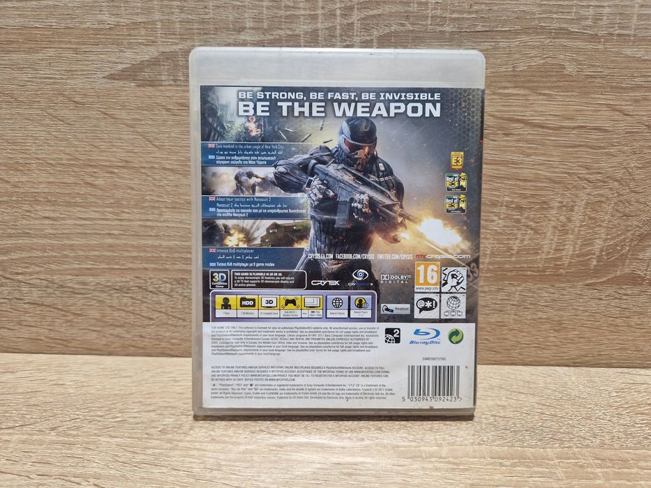 Gra crysis 2 playstation 3 ps3 wersja pudełkowa