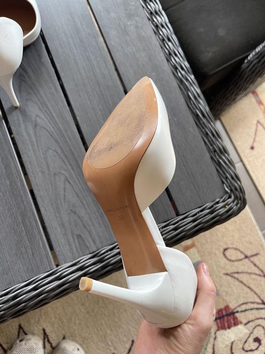 Весільні туфлі білі лодочки / свадебные туфли лодочки белые