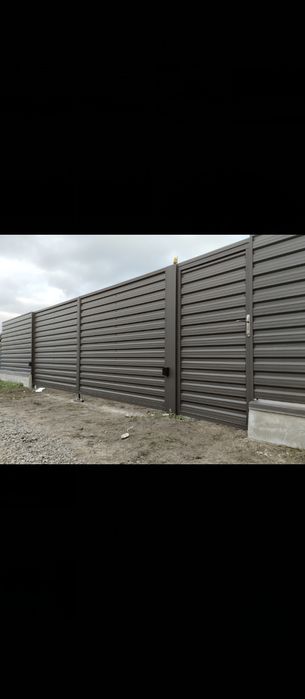 Ворота паркан забор ворота гармошка під ключ жалюзі ранчо Турійськ