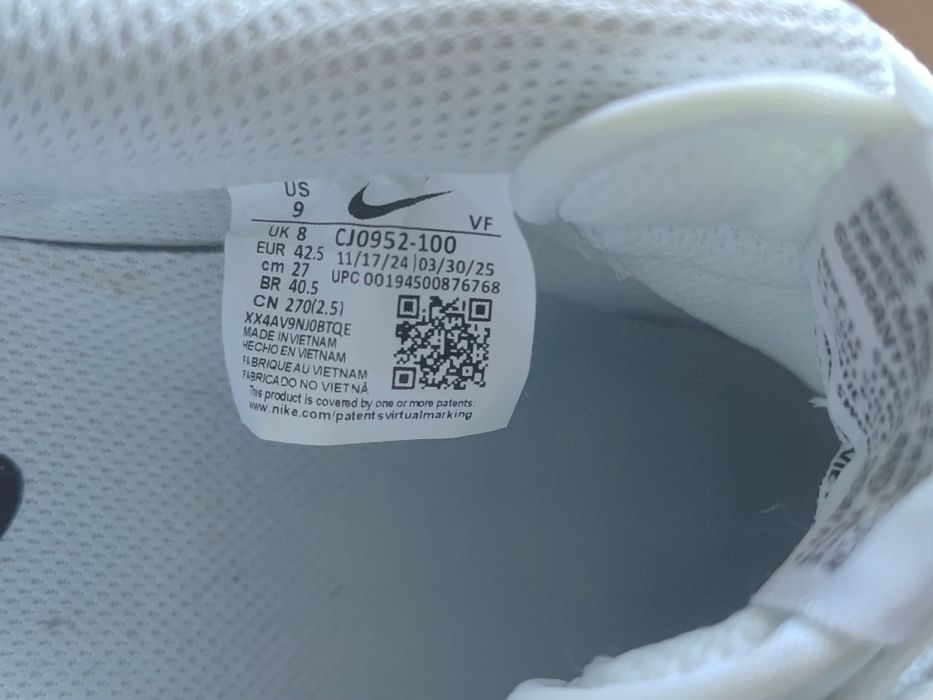Buty af1 bialo czarne