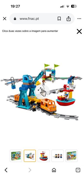 Combóio de mercadorias + pistas extra Lego Duplo
