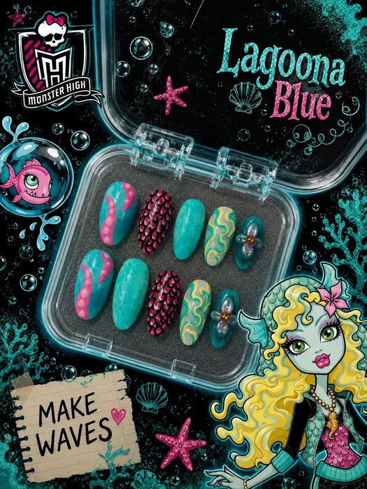 Press ons inspirowane Lagooną z Monster high