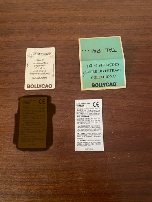 Conjunto 3 cromos Simpsons